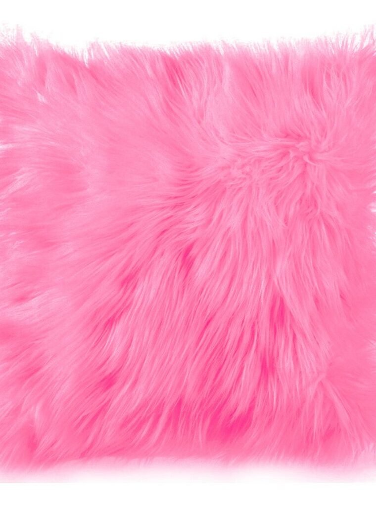 Capa de almofada em pelúcia na cor rosa chiclete. Excelente para decorar ambientes mais luxuosos. Muito utilizada em sessões de fotos newborn. Uma das mais vistas em sites como pinterest e tumblr.