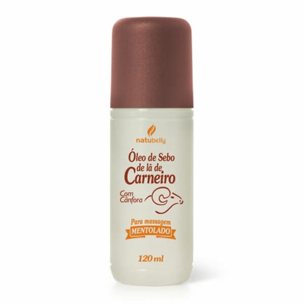 Óleo de Sebo de Lã de Carneiro - 120 ml Para massagem aliviante e hidratação profunda da pele. Sensação de alívio para pernas cansadas. Altamente emoliente, hidrata a pele e relaxa a musculatura.