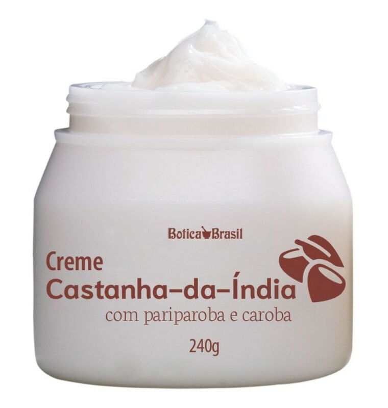 Creme Castanha-da-Índia com Pariparoba e Caroba 240g. Creme com Pariparoba e Caroba. Ideal para massagem relaxantes na região das pernas, ativa a circulação. Alívio e bem-estar.